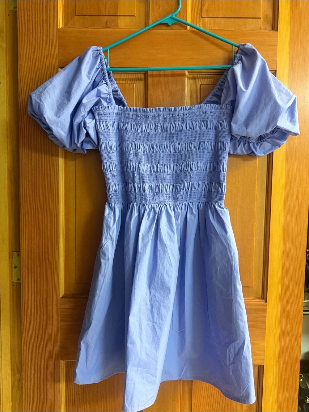 NWT Lilac Puff Sleeve Smocked Mini Dress Light Purple Cottagecore